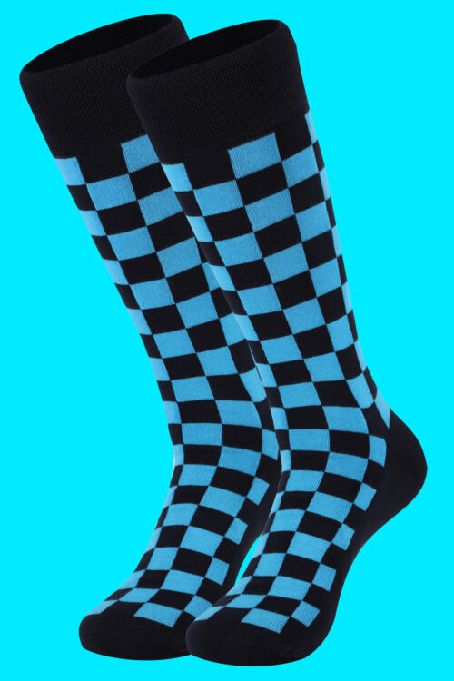 Bamboo Socks Chessboard #BlueSquaredBlues - Image 3